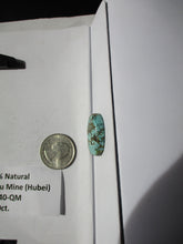 Load image into Gallery viewer, 29.9 ct. (33x18x6.5 mm) 100% Natural Web Qingu Mine (Hubei) Turquoise Cabochon, Gemstone, # FA 040