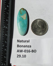 Load image into Gallery viewer, 29.1 ct. (40x15x5.5 mm) Natural Bonanza Turquoise Cabochon Gemstone, # AW 016
