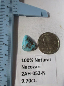 9.2 ct. (18x14x5 mm) 100% Natural Nacozari (Naco) Turquoise Cabochon Gemstone, # 2AH 052 s