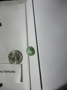 17.3 ct. (22x14.5x7.5 mm) 100% Natural Crescent Valley Variscite Cabochon Gemstone, # 1BT 058