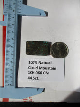 Load image into Gallery viewer, 44.5 ct. (29.5x19.5x6 mm) 100% Natural  Cloud Mountain Turquoise  Cabochon, Gemstone, # 1CH 060