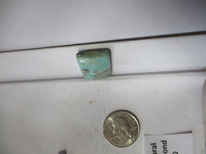 24.4 ct. (25x17x5.5 mm) Natural Blue Diamond Turquoise, Cabochon Gemstone, # FQ 049