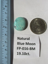 Load image into Gallery viewer, 19.1 ct. (20x17x6.5 mm) 100% Natural Blue Moon Turquoise Cabochon Gemstone, # FP 016