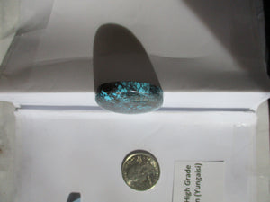 101.7 ct. (41x35x7 mm) 100% Natural High Grade Web Cloud Mountain (Yungaishi) Turquoise Cabochon Gemstone, GU 040