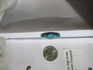 35.4 ct. (29x22x6 mm) 100% Natural High Grade Web Cloud Mountain (Yungaishi) Turquoise Cabochon Gemstone, GU 081