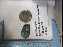 Load image into Gallery viewer, 19.1 ct. (25x16x6  mm) 100% Natural Cloud Mountain (Yungaishi) Turquoise Cabochon Gemstone, 1CN 016