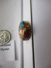 Load image into Gallery viewer, 77.4 ct. (27 round x 10 mm) Pressed/Stabilized Kingman Spiny Oyster Turquoise Cabochon, Gemstone, 1CQ 058