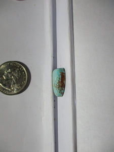 11.9 ct. (19x17x4 mm) 100% Natural Bisbee Turquoise, Cabochon Gemstones, # FZ 074