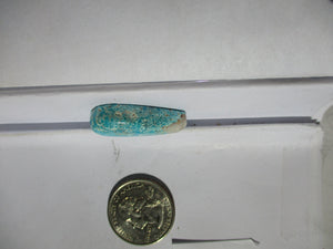 30.1 ct (30x16x7 mm) Enhanced Nevada Blue Gem Turquoise, Cabochon Gemstone, # 1CM 055 s