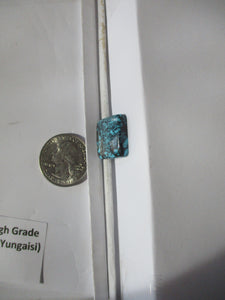 16.9 ct. (17x16.5x5 mm) 100% Natural High Grade Web Cloud Mountain (Yungaishi) Turquoise Cabochon Gemstone, GO 051