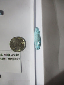 29.9 ct. (32x19.5x5 mm) 100% Natural High Grade Web Cloud Mountain (Yungaishi) Turquoise Cabochon Gemstone, GO 113