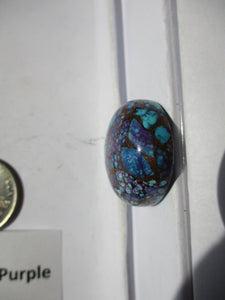 59.0 ct. (26x24.5x11 mm) Pressed/Dyed/Stabilized Kingman Wild Purple Mohave Turquoise Gemstone # 1CS 056