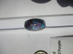 50.3 ct. (26x23x9 mm) Pressed/Dyed/Stabilized Kingman Wild Purple Mohave Turquoise Gemstone # 1CS 059