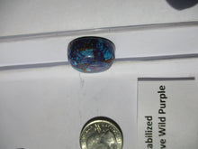 Load image into Gallery viewer, 49.7 ct. (23X22X10.5 mm) Pressed/Dyed/Stabilized Kingman Wild Purple Mohave Turquoise Gemstone # 1CS 060