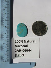 Load image into Gallery viewer, 8.2 ct. (22x17x3 mm) 100% Natural Nacozari (Naco) Turquoise Cabochon Gemstone, # 2AH 066 s