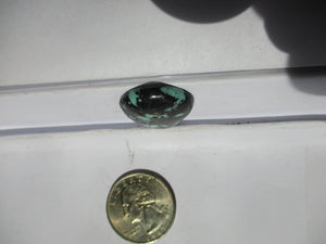 18.7 ct. (25x21x5.5 mm) Stabilized Qingu Mine (Hubei) Turquoise Cabochon, Gemstone, 1DQ 09