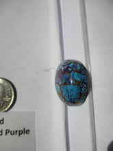 Load image into Gallery viewer, 59.0 ct. (26x24.5x11 mm) Pressed/Dyed/Stabilized Kingman Wild Purple Mohave Turquoise Gemstone # 1CS 056
