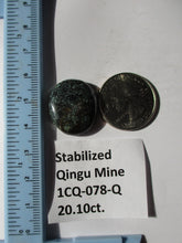 Load image into Gallery viewer, 20.1 ct. (23x20x6 mm) Stabilized Qingu Mine (Hubei) Turquoise Cabochon Gemstone, 1CQ 078