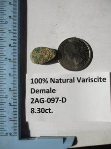 8.3 ct. (18x12x5 mm) 100% Natural Damele Variscite Cabochon Gemstone, # 2AG 097 s