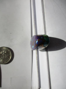 80.0 ct (41x16x13 mm) Pressed, Dyed, Stabilized Kingman Mohave Turquoise Drilled Pendant 1BP 015
