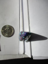 Load image into Gallery viewer, 73.5 ct (43x16x13 mm) Pressed, Dyed, Stabilized Kingman Mohave Turquoise Drilled Pendant 1BP 006