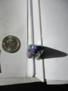 73.5 ct (43x16x13 mm) Pressed, Dyed, Stabilized Kingman Mohave Turquoise Drilled Pendant 1BP 006