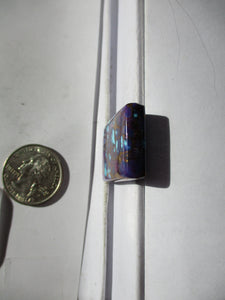 53.9 ct. (31x21x6 mm) Pressed/Dyed/Stabilized Kingman Purple Mohave Turquoise Gemstone # 1BS 003