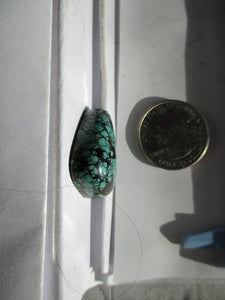 33.6 ct. (27x19x9 mm) Stabilized Qingu Mine (Hubei) Turquoise Cabochon, Gemstone, 1CY 012