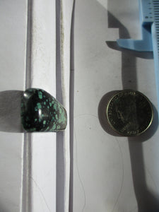 30.6 ct. (31x15x7.5 mm) Stabilized Qingu Mine (Hubei) Turquoise Cabochon, Gemstone, 1CY 037