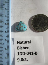 Load image into Gallery viewer, 9.0 ct. (14x15x6 mm) Natural Bisbee Turquoise Cabochon Gemstone, 1DD 041