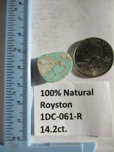 Load image into Gallery viewer, 14.2 ct (20x17x6 mm) 100% Natural Royston Turquoise Cabochon Gemstone, 1DC 061