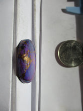 Load image into Gallery viewer, 45.3 ct. (32x24x6.5 mm) Pressed/Dyed/Stabilized Kingman Purple Mohave Turquoise Gemstone 1DD 068