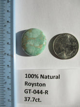 Load image into Gallery viewer, 37.7 ct (26x23.5x7 mm) 100% Natural Royston Turquoise Cabochon Gemstone, GT 044