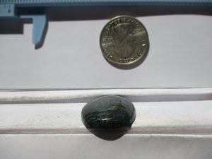 28.5 ct. (28x22.5x6 mm) Stabilized Qingu Mine (Hubei) Turquoise Cabochon Gemstone, 1DJ 56