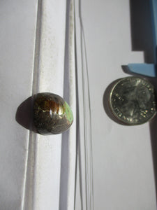 25.3 ct. (27x15.5x8 mm) 100% Natural Rare Grasshopper Ribbon Turquoise Cabochon Gemstone, GV 082 s