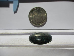 29.3 ct. (26x24x6.5 mm) Stabilized Qingu Mine (Hubei) Turquoise Cabochon Gemstone, 1DJ 58