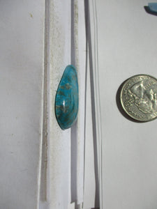 26.7 ct. (33x21x7 mm) Stabilized Kingman Turquoise Cabochon Gemstone, 1DL 75
