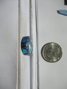 29.7 ct. (22.5x20x6.5 mm) Pressed/Dyed/Stabilized Kingman Wild Purple Mohave Turquoise Gemstones, Cabochons 1DL 08