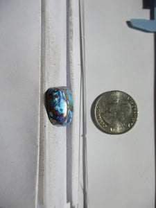 29.7 ct. (22.5x20x6.5 mm) Pressed/Dyed/Stabilized Kingman Wild Purple Mohave Turquoise Gemstones, Cabochons 1DL 08