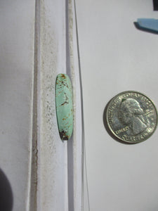14.2 ct. (28.5x12x5 mm) 100% Natural Rare Grasshopper Turquoise Cabochon Gemstone, # 2AM 024 s