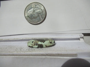 18.9 ct. (27x16x6 mm) 100% Natural Rare Grasshopper Turquoise Cabochon Gemstone, # 2AM 051 s