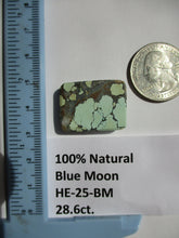 Load image into Gallery viewer, 28.6 ct. (26x19x6 mm) 100% Natural Web Blue Moon Turquoise Cabochon Gemstone, HE 25