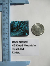 Load image into Gallery viewer, 72.0 ct. (34x28x6.5 mm) 100% Natural High Grade Web Cloud Mountain (Hubei) Turquoise Cabochon Gemstone, HC 20