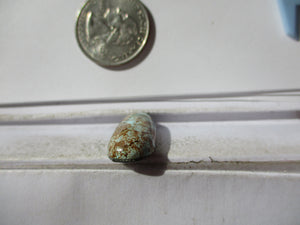 14.9 ct. (29x11x6 mm) Natural Blue Oasis Turquoise (backed) Cabochon Gemstone, 1DO 50