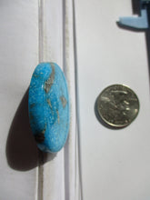 Load image into Gallery viewer, 91.3 ct (39.5 round x 7 mm) Stabilized Kingman Turquoise Cabochon Gemstone, HF 35