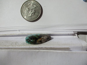 25.7 ct. (26x21x6.5 mm) Stabilized Qingu Mine (Hubei) Turquoise Cabochon, Gemstone, 1DQ 026