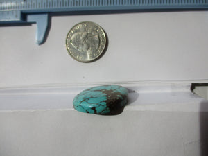 38.6 ct. (30x25x5.5 mm) 100% Natural High Grade Web Bamboo Mountain (Hubei) Turquoise Cabochon Gemstone, # HO 70