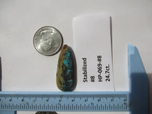 Load image into Gallery viewer, 24.7 ct. (37x13x6 mm) Stabilized #8 Turquoise, Cabochon Gemstone, # HP 69