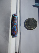 Load image into Gallery viewer, 67.7 ct. (42.5x22x7 mm) Pressed/Dyed/Stabilized Kingman Wild Purple Mohave Turquoise Gemstone # 1DT 56