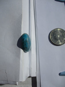 27.7 ct (27x21.5x6 mm) Stabilized Kingman Turquoise Cabochon Gemstone, # 1DU 68